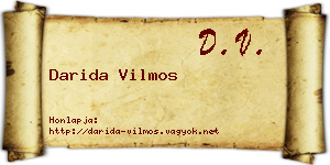 Darida Vilmos névjegykártya